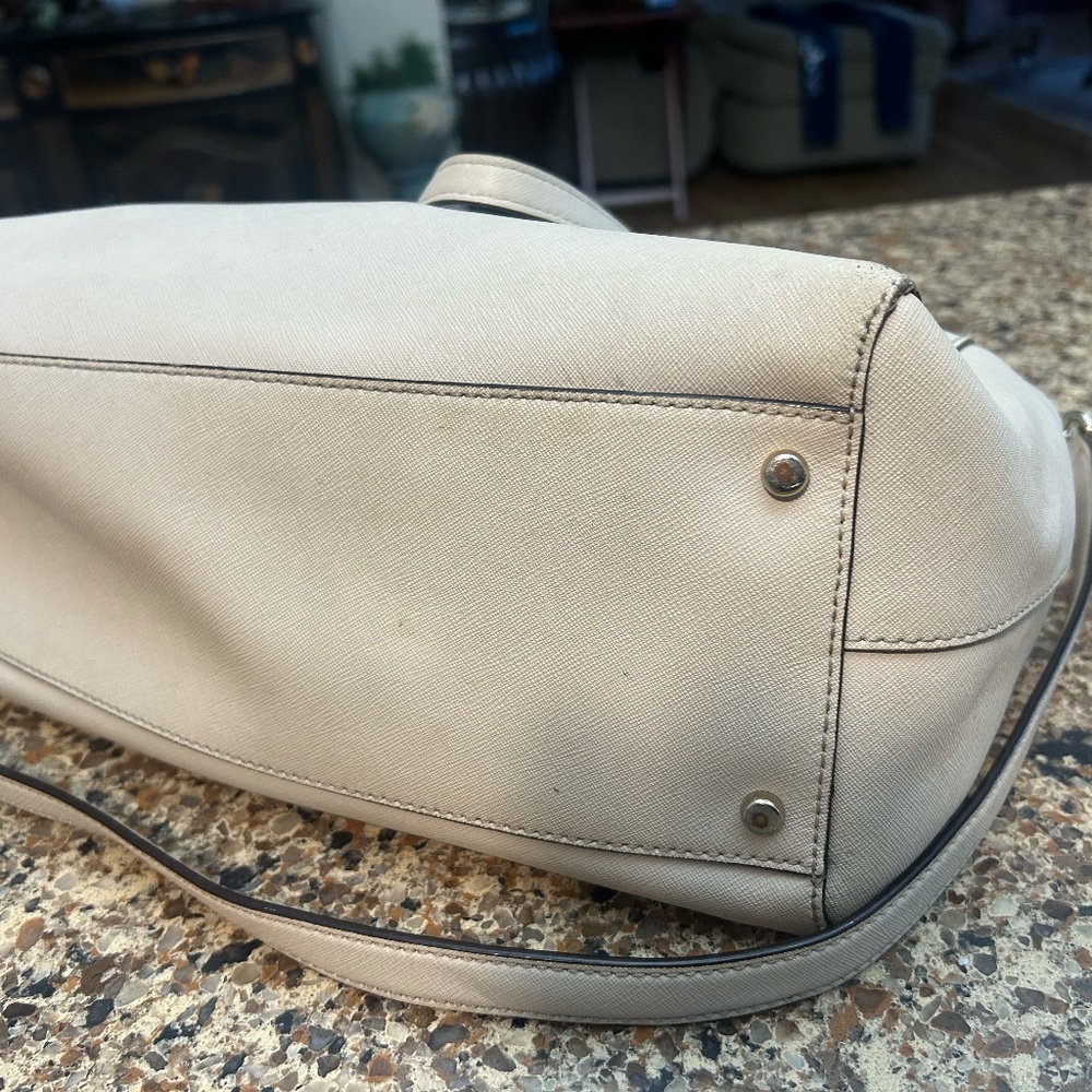 Kate Spade Cream Leather Handbag - Picture 3 of 6